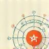 Icon representing a central hub or network